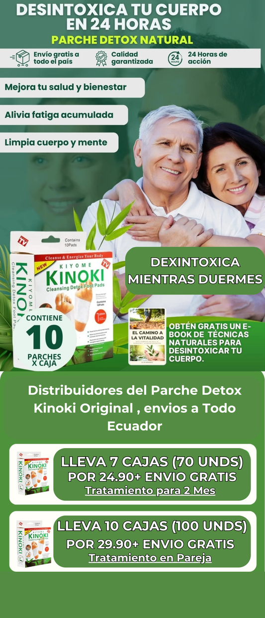 (10 Cajas de parches) 100 Unidades de parches Kinoki (COMBO PAREJAS)