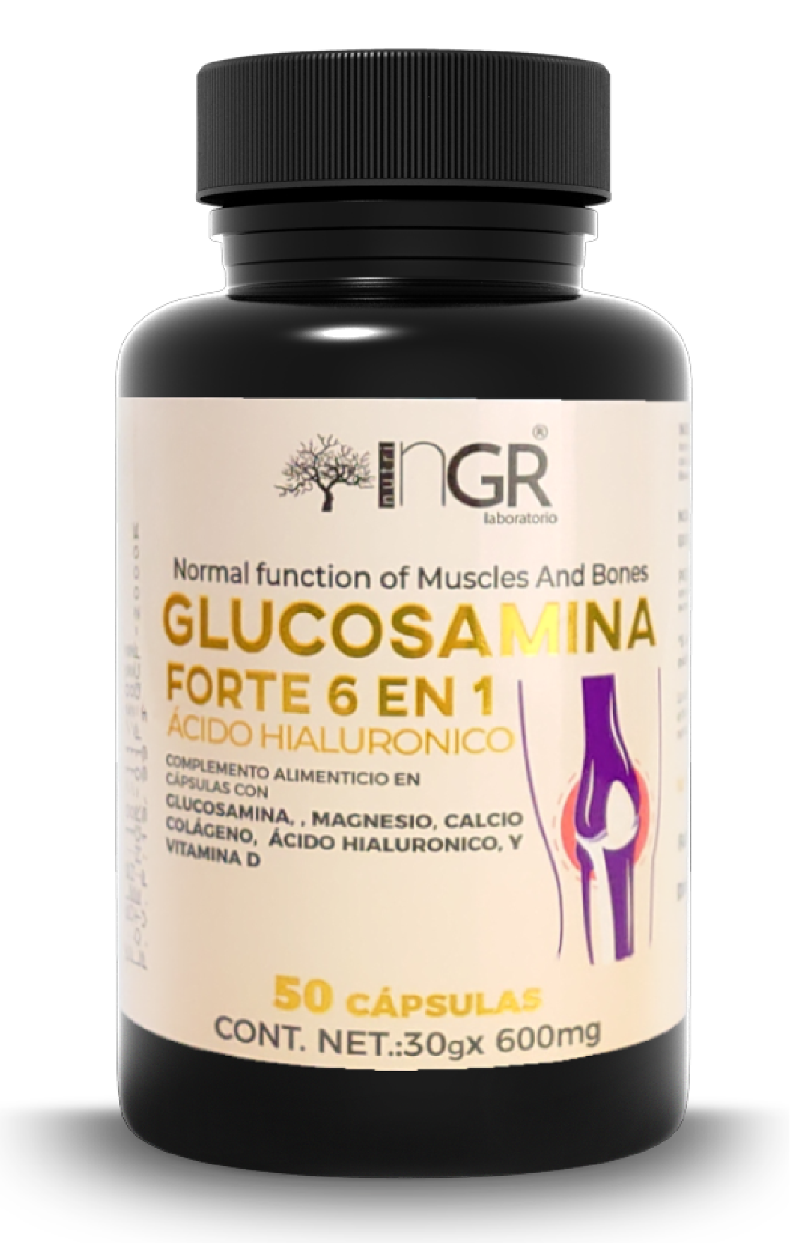 1 TARRO DE GLUCOSAMINA FORTE 50 CAPSULAS